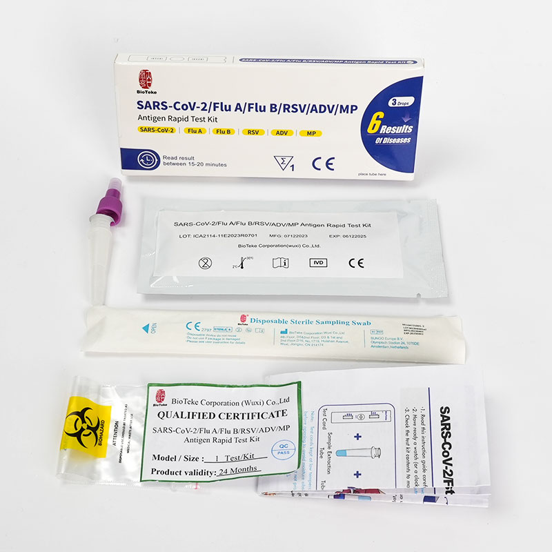 Alat Tes Cepat Antigen SARS-CoV-2 / Flu A / Flu B / RSV / ADV / MP