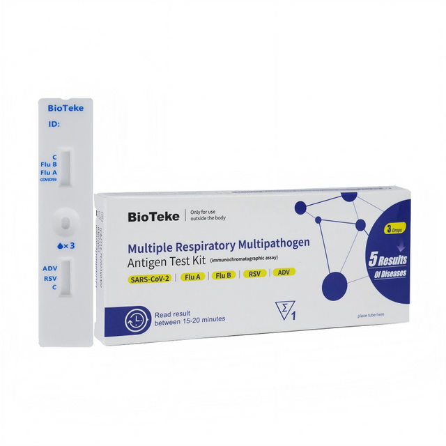 Alat Tes Antigen Multipatogen Pernafasan Ganda 5-in-1 (Tes Mandiri)