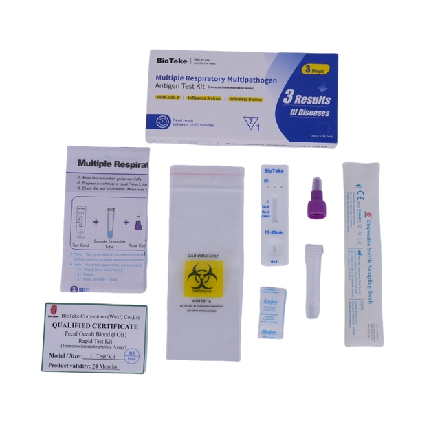 Bioteke Alat Tes Cepat Antigen Flu A+B 3 In 1