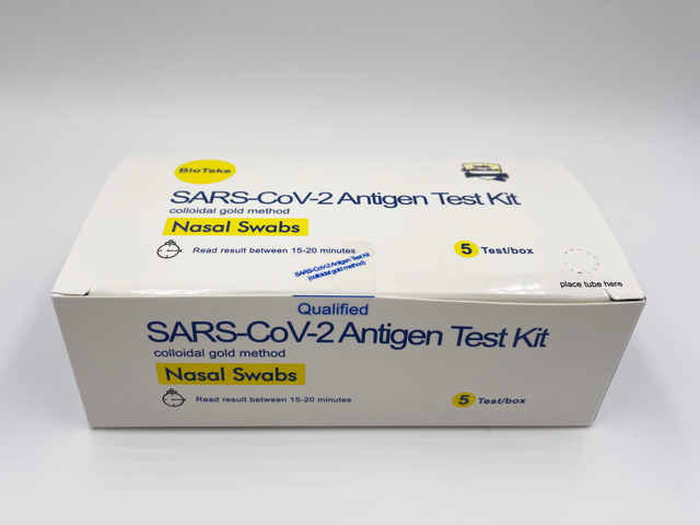 Pasokan Pabrik Kit Tes Antigen RADT Nasal Swab Anterior SARS-CoV-2 (5 Tes Per Kotak)