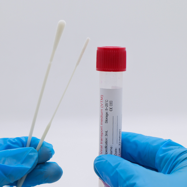 Media Pengangkut Virus Sekali Pakai Biologis Medis Bersertifikat FDA 510(K) Dengan Swab