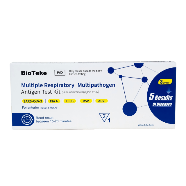 Alat Tes Antigen Multipatogen Pernafasan Ganda 5-in-1 (Tes Mandiri)